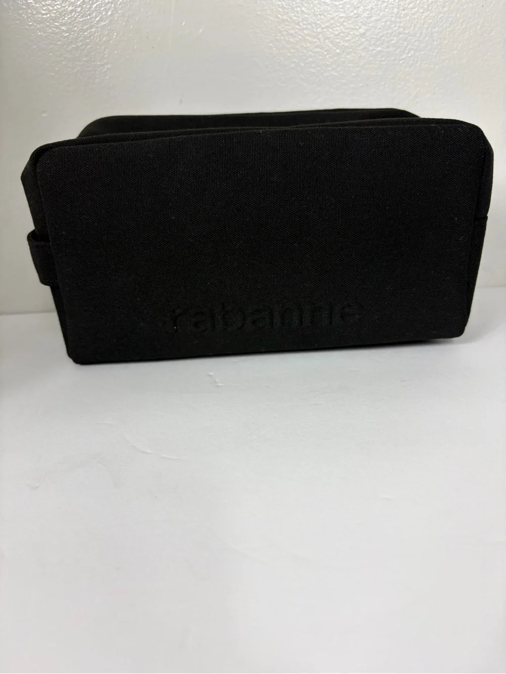 Rabanne Black Dopp kit Travel Toiletry/Makeup Bag